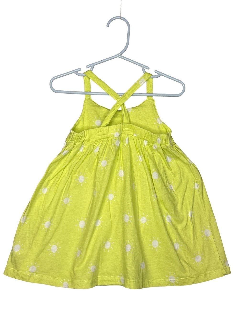 Carter's Baby Dress & Romper Set Lime Green White 18 Months - Picture 4 of 11